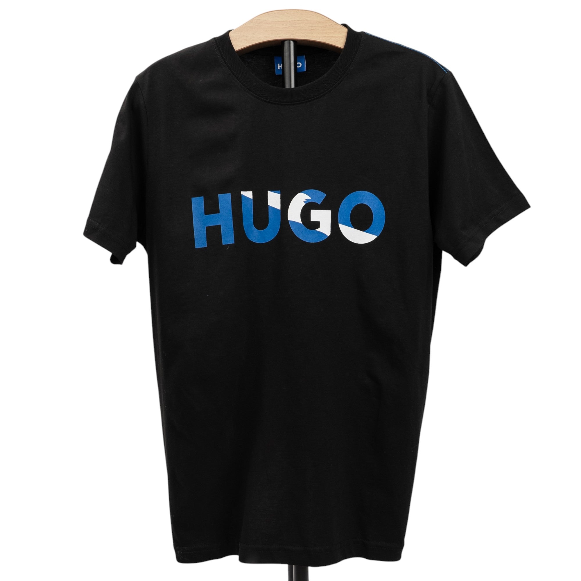 Tricou HALF-BLUE Negru Imagine principală a produsului