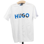 Tricou HALF-BLUE Alb