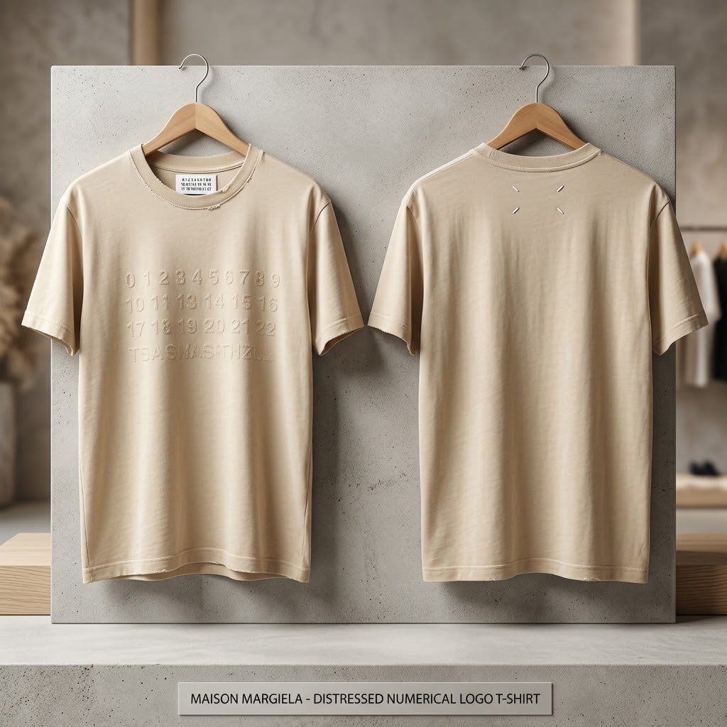 Maison Margiela – Tonal Numbers / Reverse Logo T-Shirt