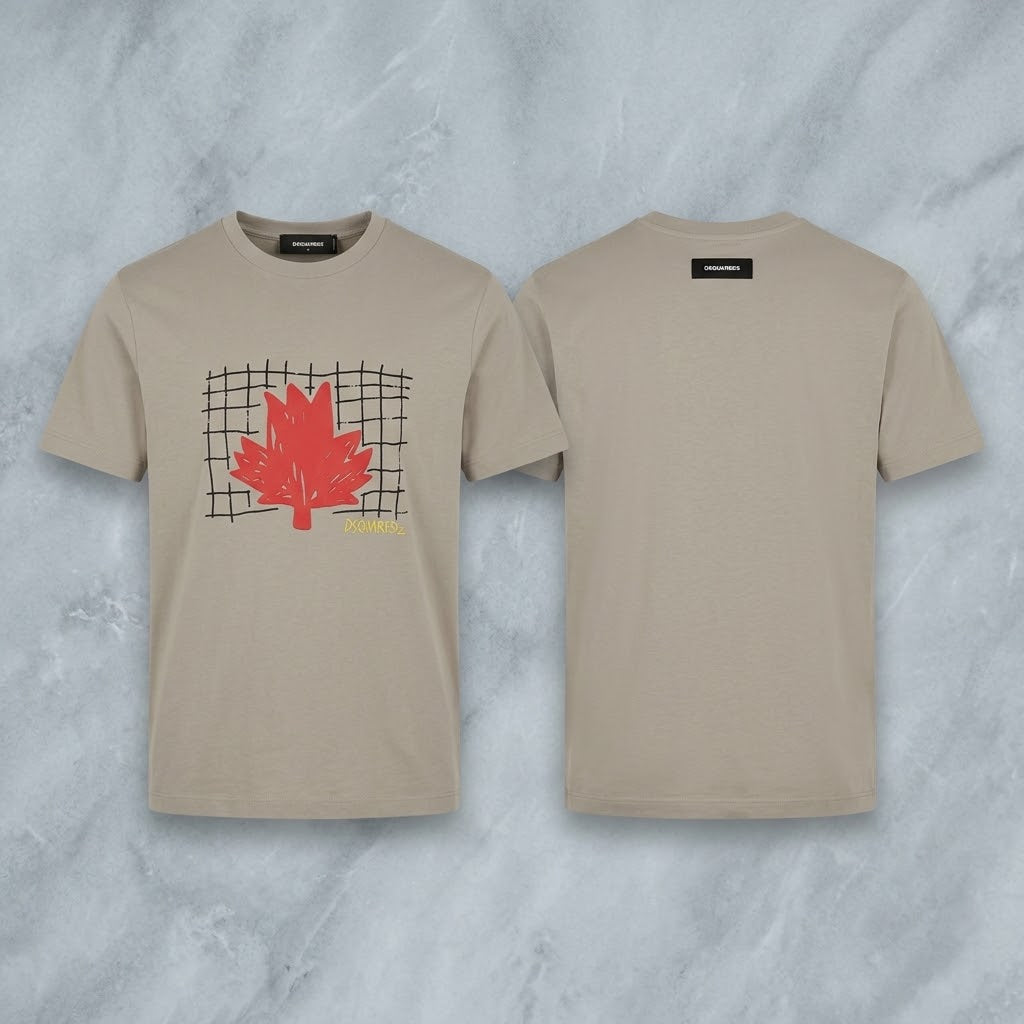 Dsquared2 Maple Leaf DSQ2 Cool Fit T-Shirt Imagine principală a produsului