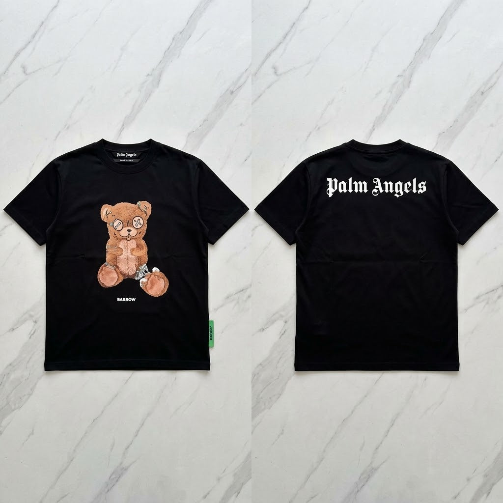 Barrow Voodoo Teddy Bear / Stitched Bear T-Shirt  negru